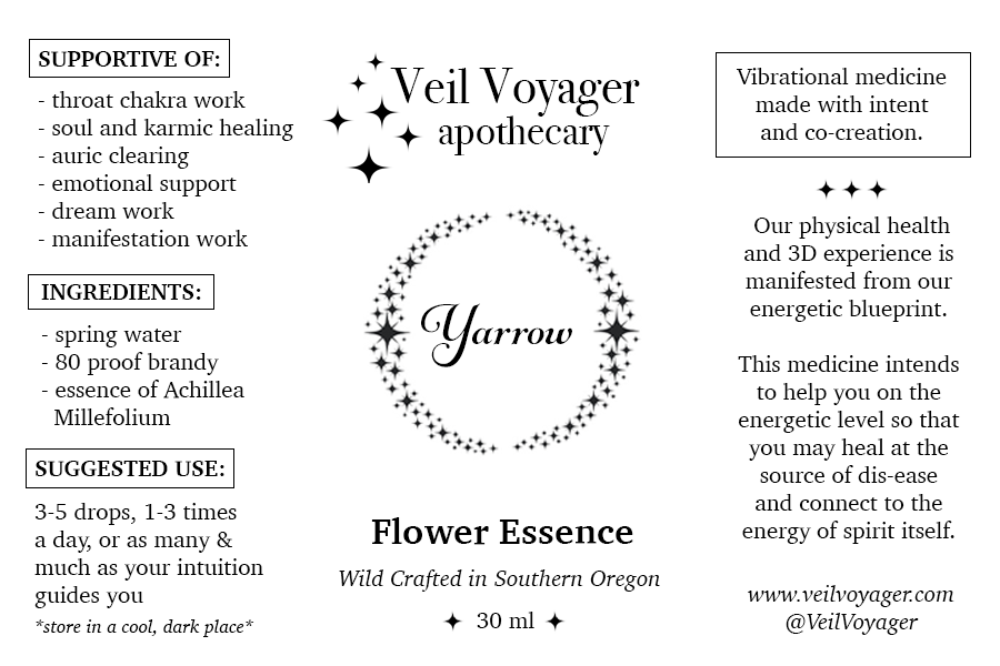 Yarrow Flower Essence is vibrational medicine to help you manifest your 3D experience with the help of spirit.